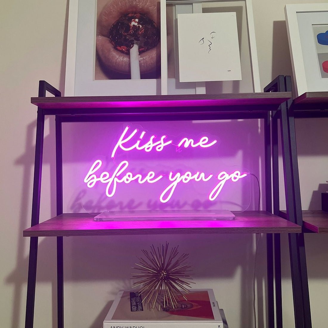 Kiss Me Befove You Go Led Sign Business Neon Sign - Shineneon