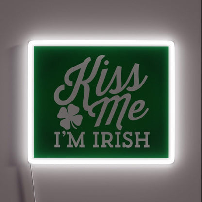Kiss Me I M Irish Rgb Led Neon Sign Bar Decor