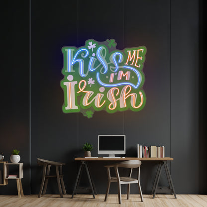 Kiss Me Im Irish St Patrick Day Led Signs