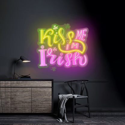 Kiss Me Im Irish St Patrick Day Led Signs