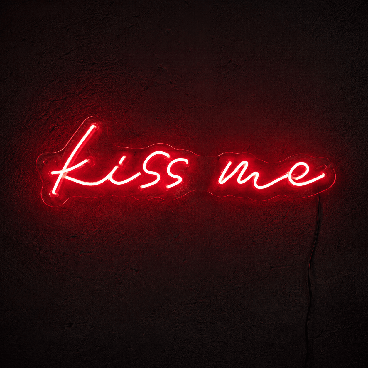 Kiss Me LED Neon Sign Bedroom Wall Art - Shineneon