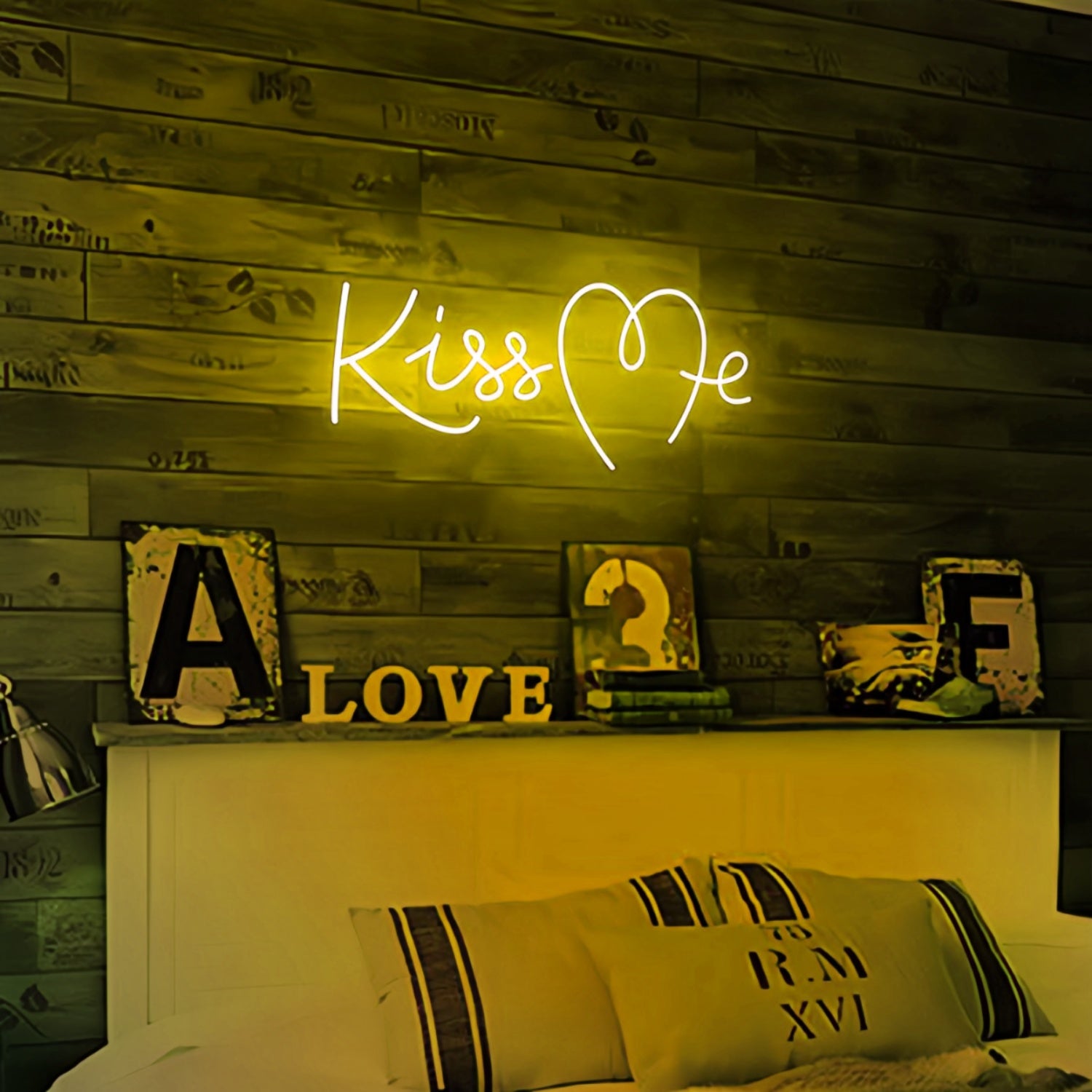 Kiss Me Neon Art Sign Add A Touch Of Romance To Your Space | Shineneon