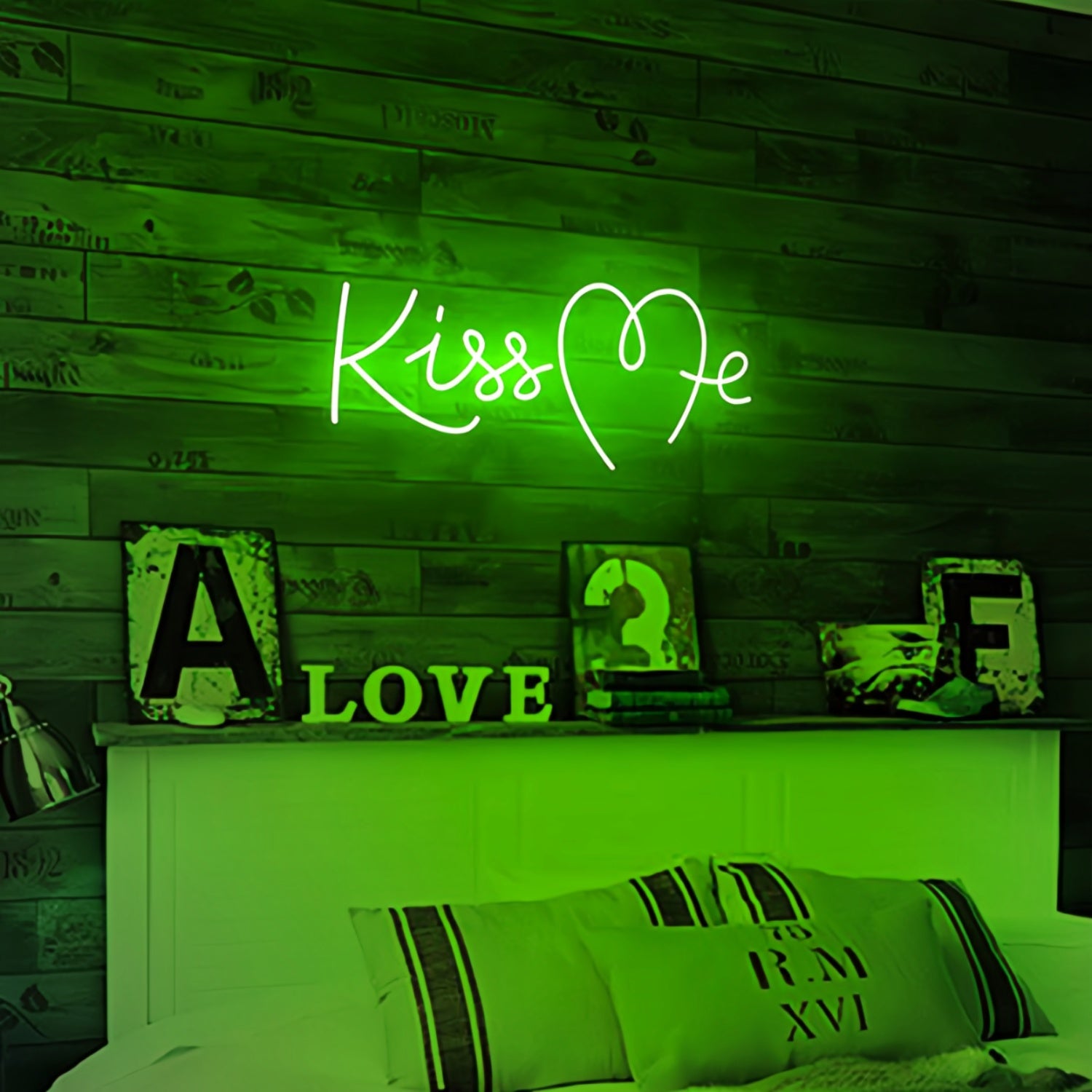 Kiss Me Neon Art Sign Add A Touch Of Romance To Your Space | Shineneon