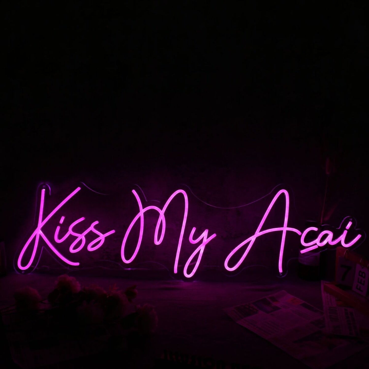 Kiss My Acai Pink Led Neon Sign | Shineneon