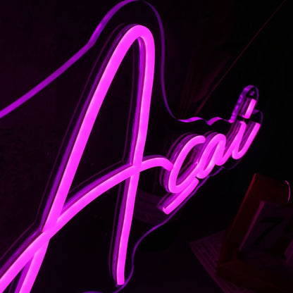 Kiss My Acai Pink Led Neon Sign | Shineneon