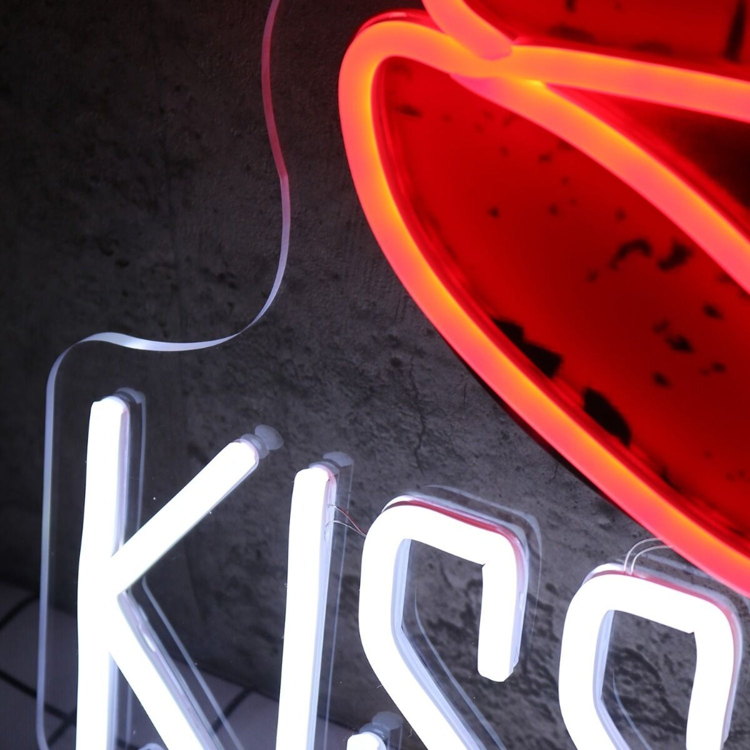 Kiss My Axe White Led Neon Sign - Shineneon