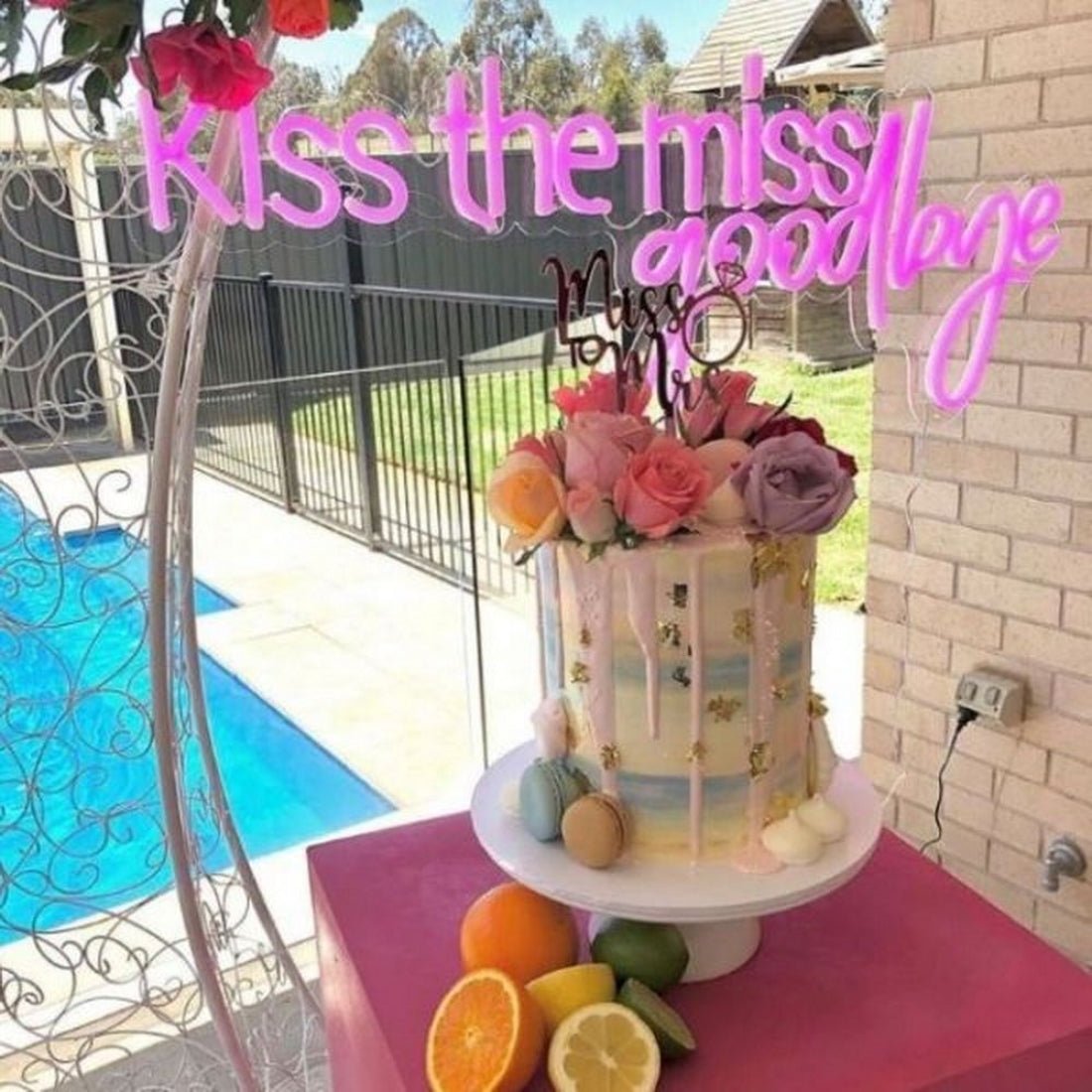 Kiss The Miss Goodbye Led Sign Business Neon Sign - Shineneon