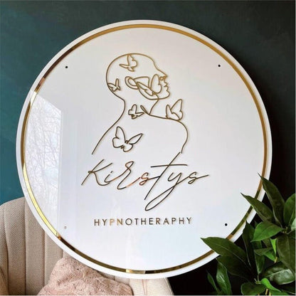 Kisstys Hypnotheraphy Acrylic Business Logo Sign - Shineneon