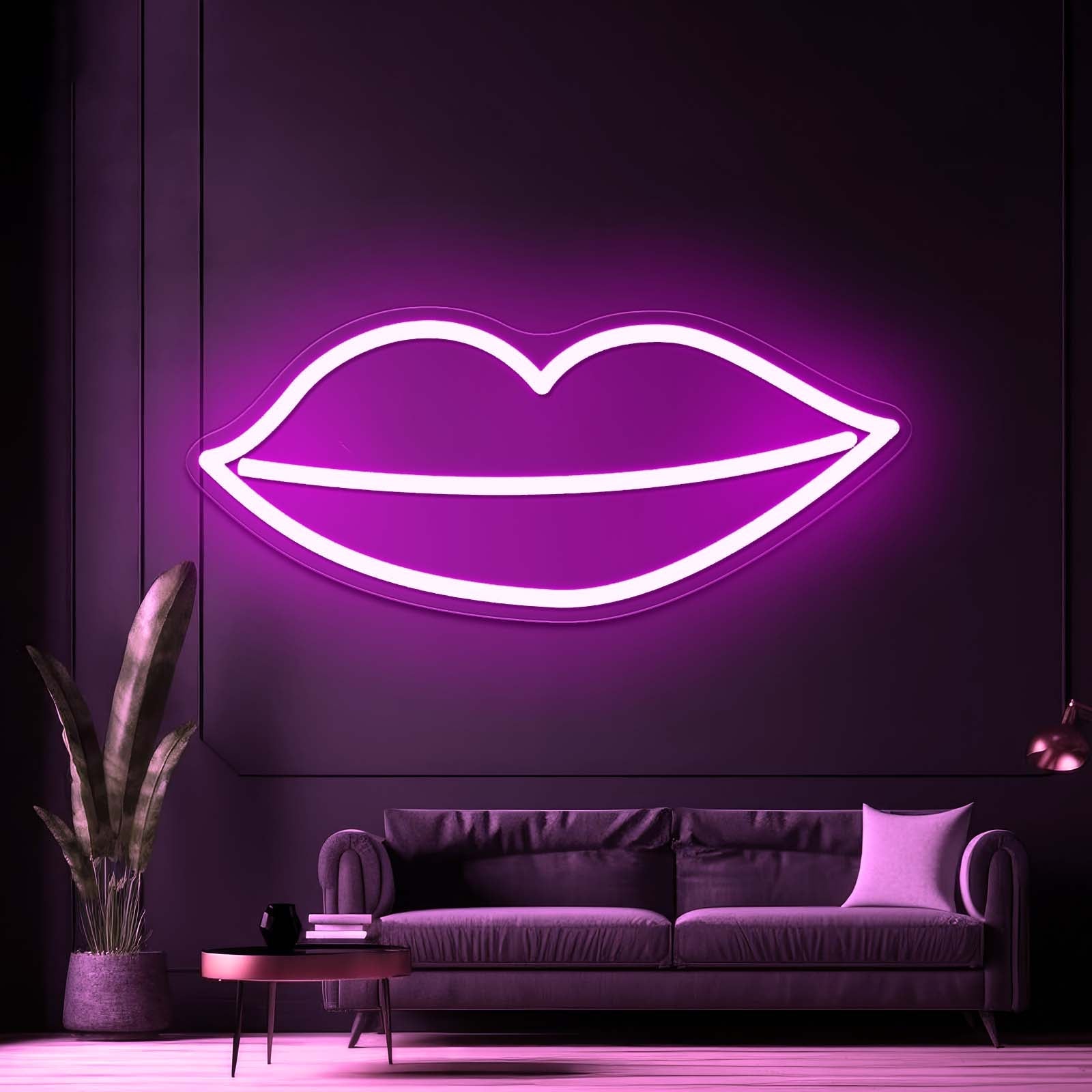 Kissy Lips Lovely Neon Signs For Sale - Shineneon