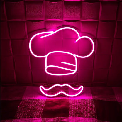 Kitchen Chef Hat Neon | Shineneon