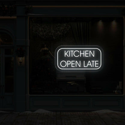Kitchen Open Late Led Neon Sign | Shineneon