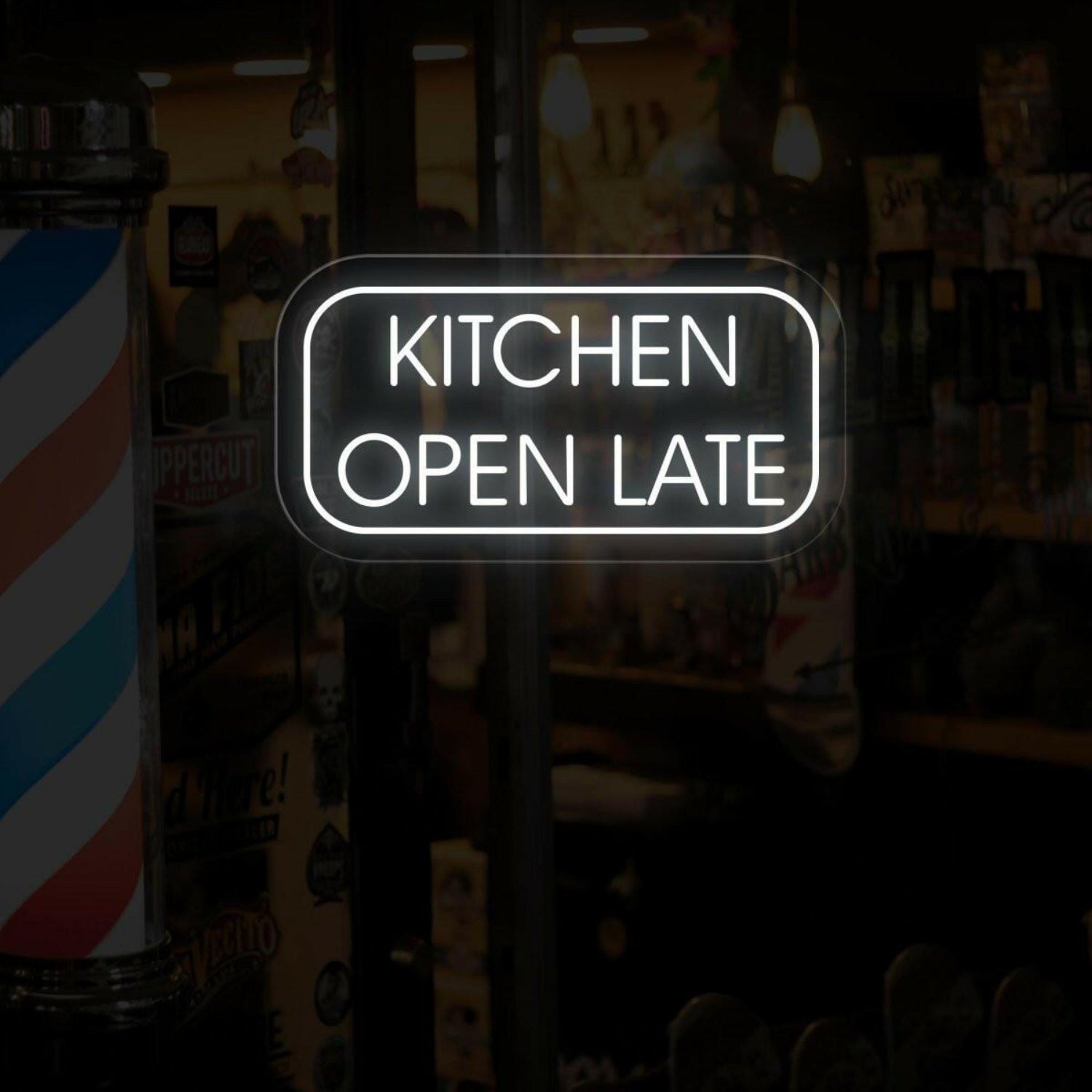 Kitchen Open Late Led Neon Sign | Shineneon