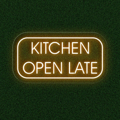Kitchen Open Late Led Neon Sign | Shineneon