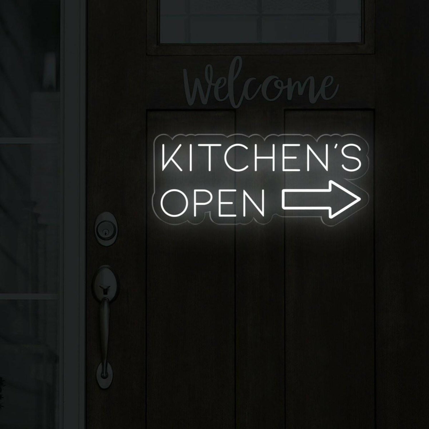 Kitchens Open Led Neon Sign With Arrow Design Modern Restaurant Cafe Decor | Shineneon