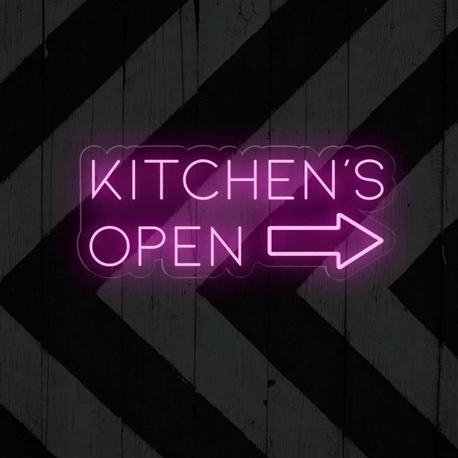 Kitchens Open Led Neon Sign With Arrow Design Modern Restaurant Cafe Decor | Shineneon