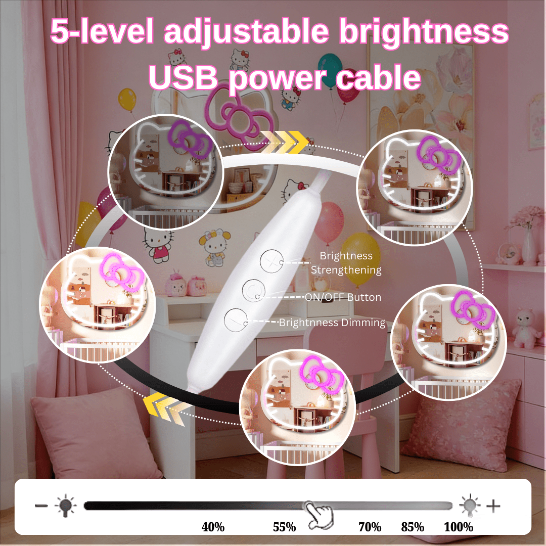 Kitty USB Neon Sign for Bedroom Christmas Gift and Wall Decor - Shineneon