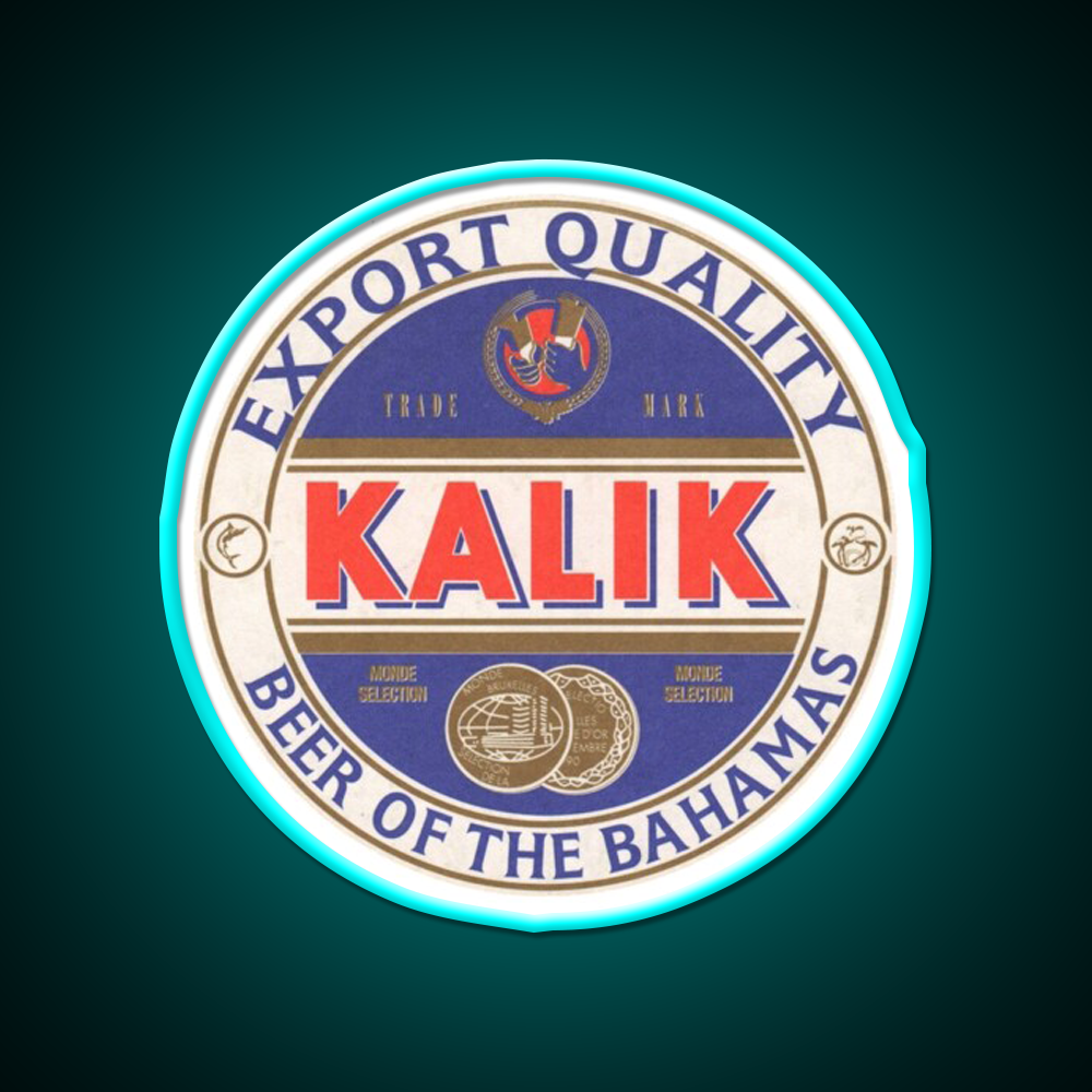 Klaik Beer Of The Bahamas Vintage Beer Bar Decor Led Neon Sign Rgb Color - Size and dimension reference