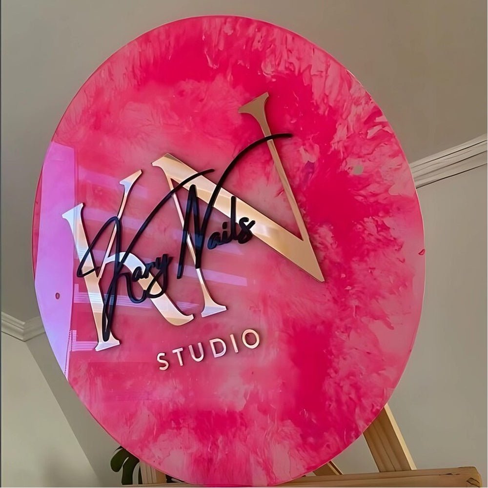 Kn Studio Acrylic Business Logo Sign - Shineneon