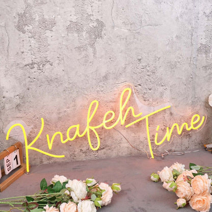 Knaleh Time Orange Led Neon Sign - Shineneon