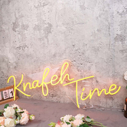 Knaleh Time Orange Led Neon Sign - Shineneon