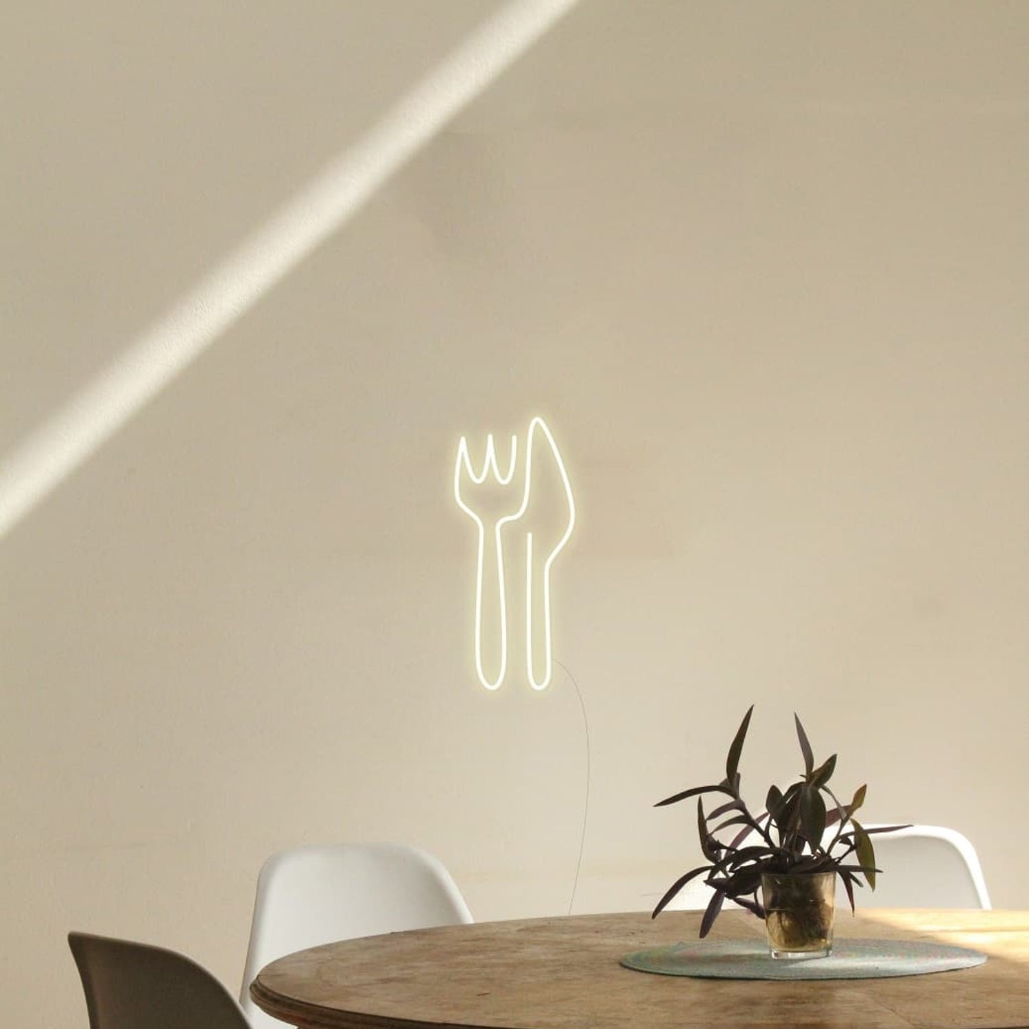 Knife And Fork Led Neon Sign Wall Art | Shineneon