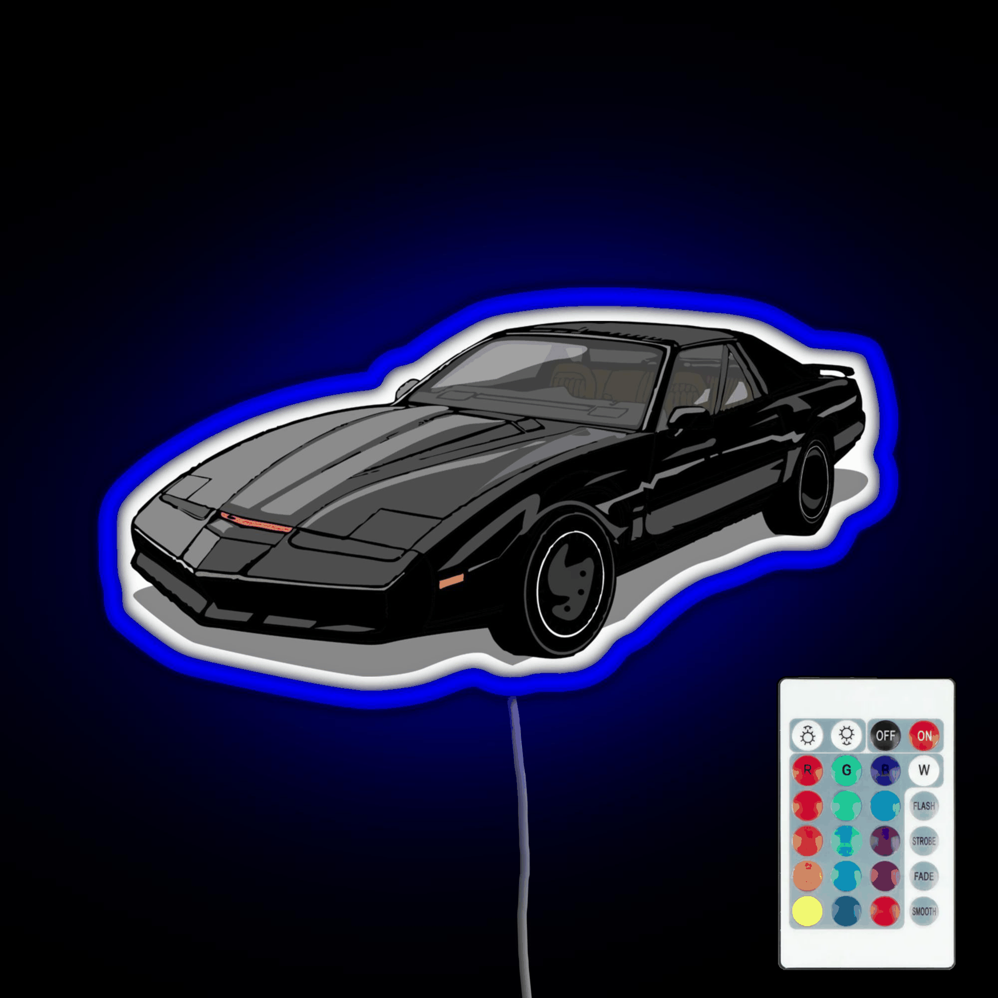 Knight Rider Kitt Car Rgb Led Neon Sign Pop Wall Art