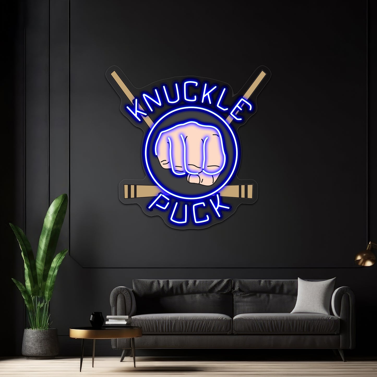 Knuckle Puck Hockey Design Artwork Neon Signs For Sale