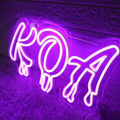 Koa Purple Led Neon Sign - Shineneon