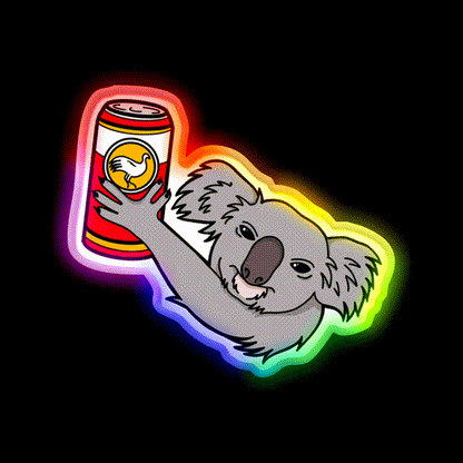 Koala Bush Chook Beer Bar Decor Led Neon Sign Rgb Color - LED neon sign close-up detail