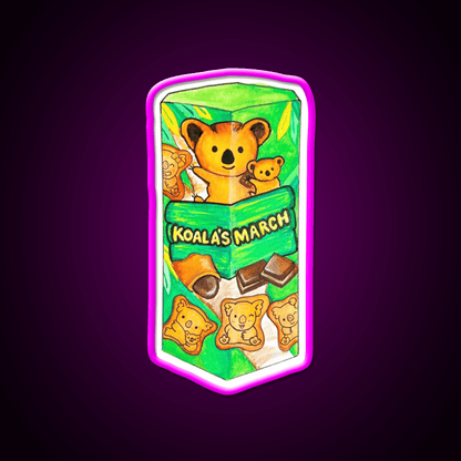 Koalas March Watercolor Snack Food Led Neon Sign Rgb Color - Shineneon