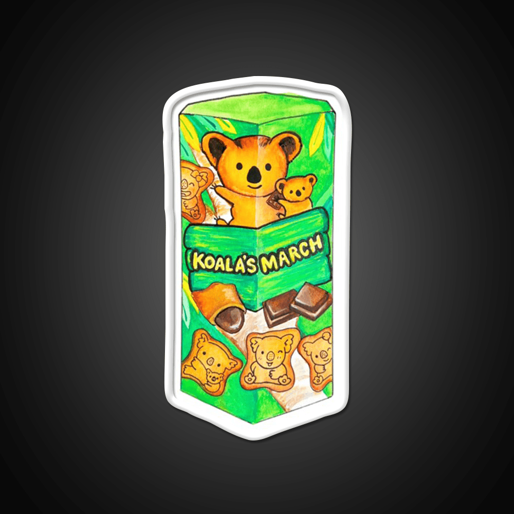 Koalas March Watercolor Snack Food Led Neon Sign Rgb Color - Shineneon
