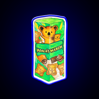 Koalas March Watercolor Snack Food Led Neon Sign Rgb Color - Shineneon