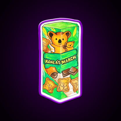Koalas March Watercolor Snack Food Led Neon Sign Rgb Color - Shineneon