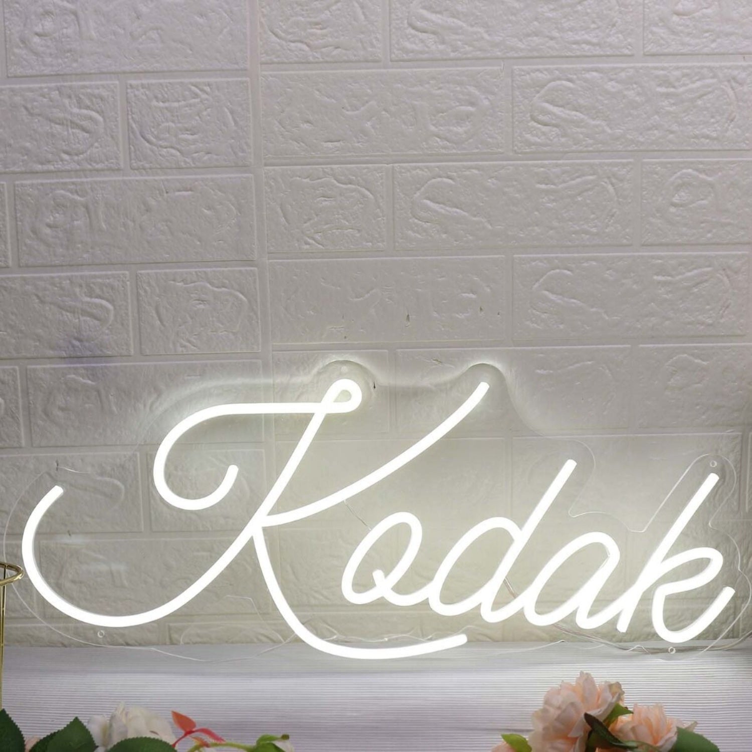 Kodak White Led Neon Sign - Shineneon