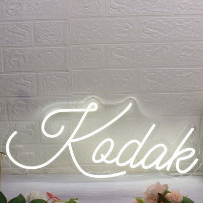Kodak White Led Neon Sign - Shineneon