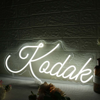 Kodak White Led Neon Sign - Shineneon