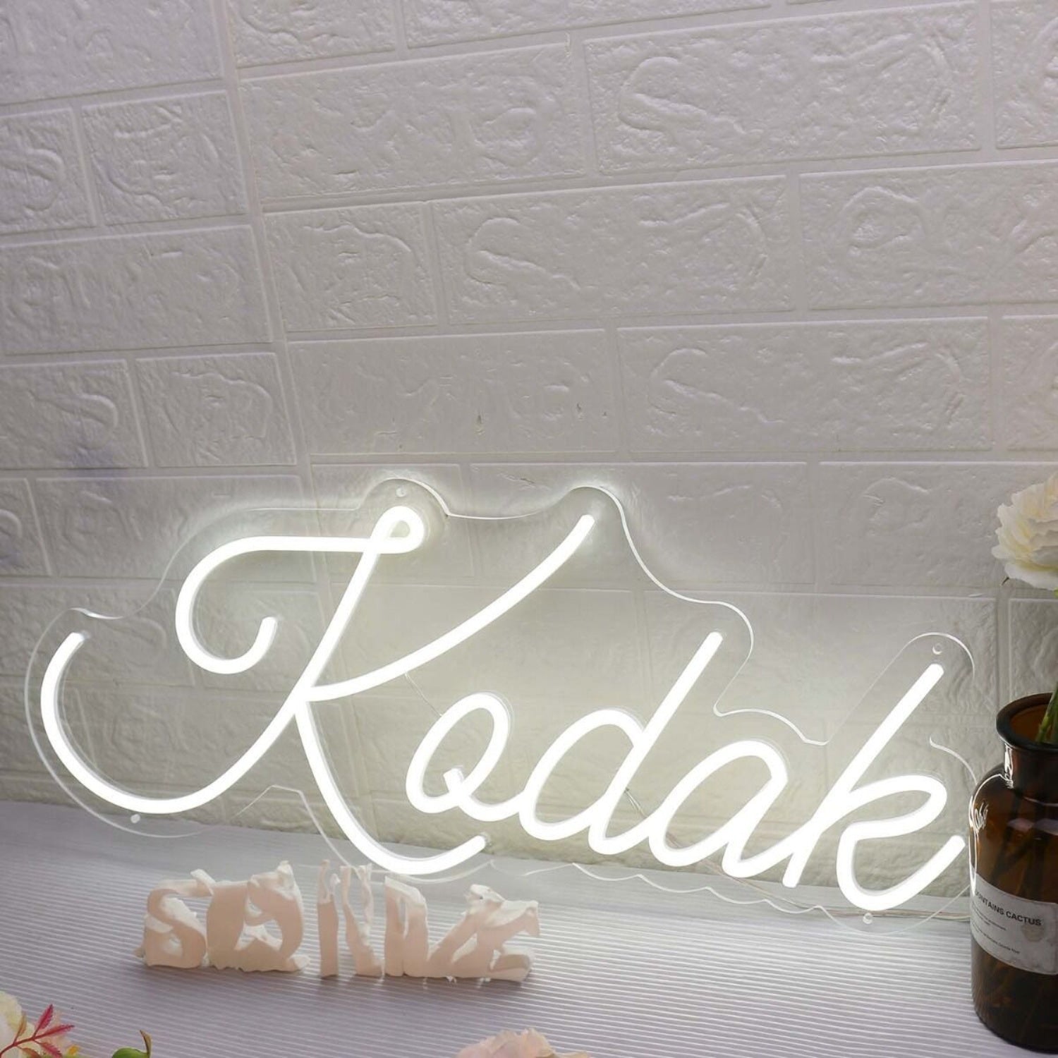 Kodak White Led Neon Sign - Shineneon