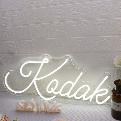 Kodak White Led Neon Sign - Shineneon