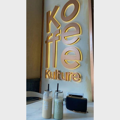 Koffee Kulture 3D Backlit Channel Letters Led Light Sign - Shineneon