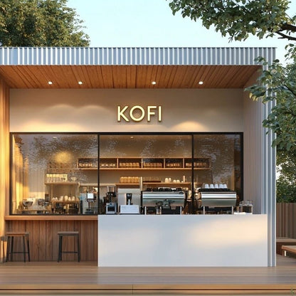 Kofi 3D Frontlit Channel Letters Led Light Sign