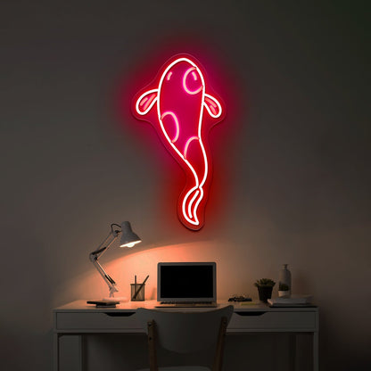 Koi Fish Cute Led Neon Signs For Wall Art - Shineneon