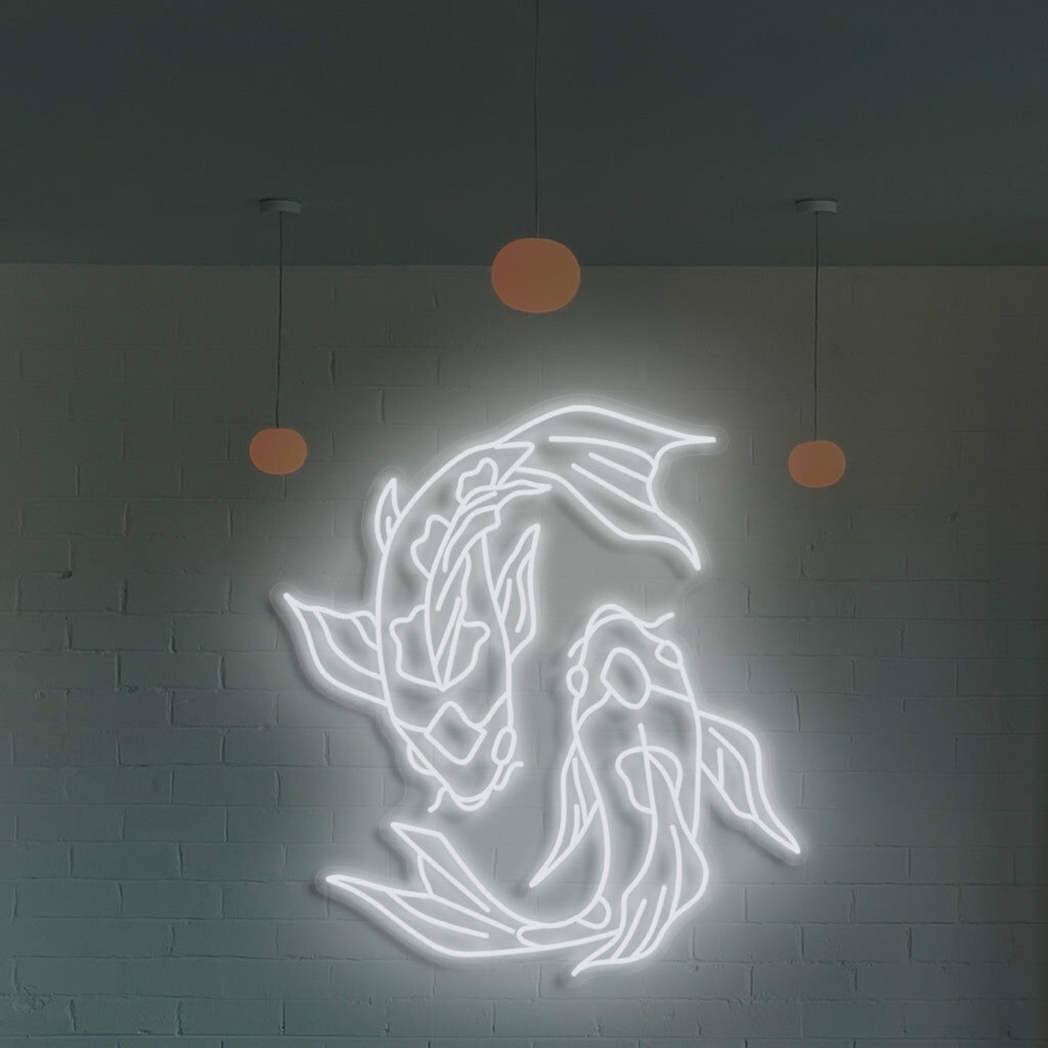 Koi Fish Neon Art Serenity And Grace For Tranquil Spaces - Shineneon