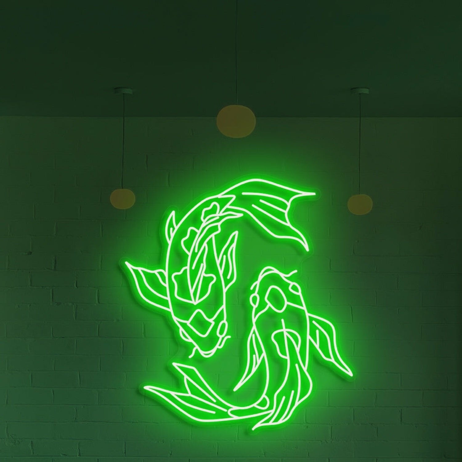 Koi Fish Neon Art Serenity And Grace For Tranquil Spaces - Shineneon