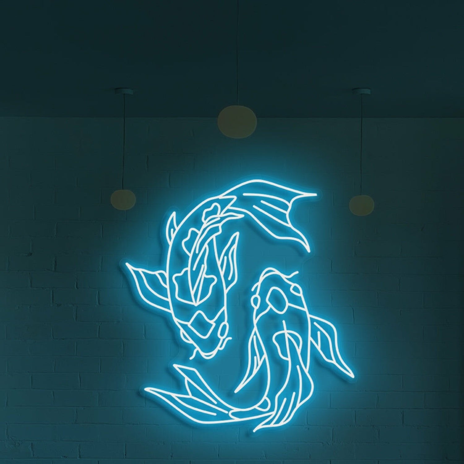 Koi Fish Neon Art Serenity And Grace For Tranquil Spaces - Shineneon