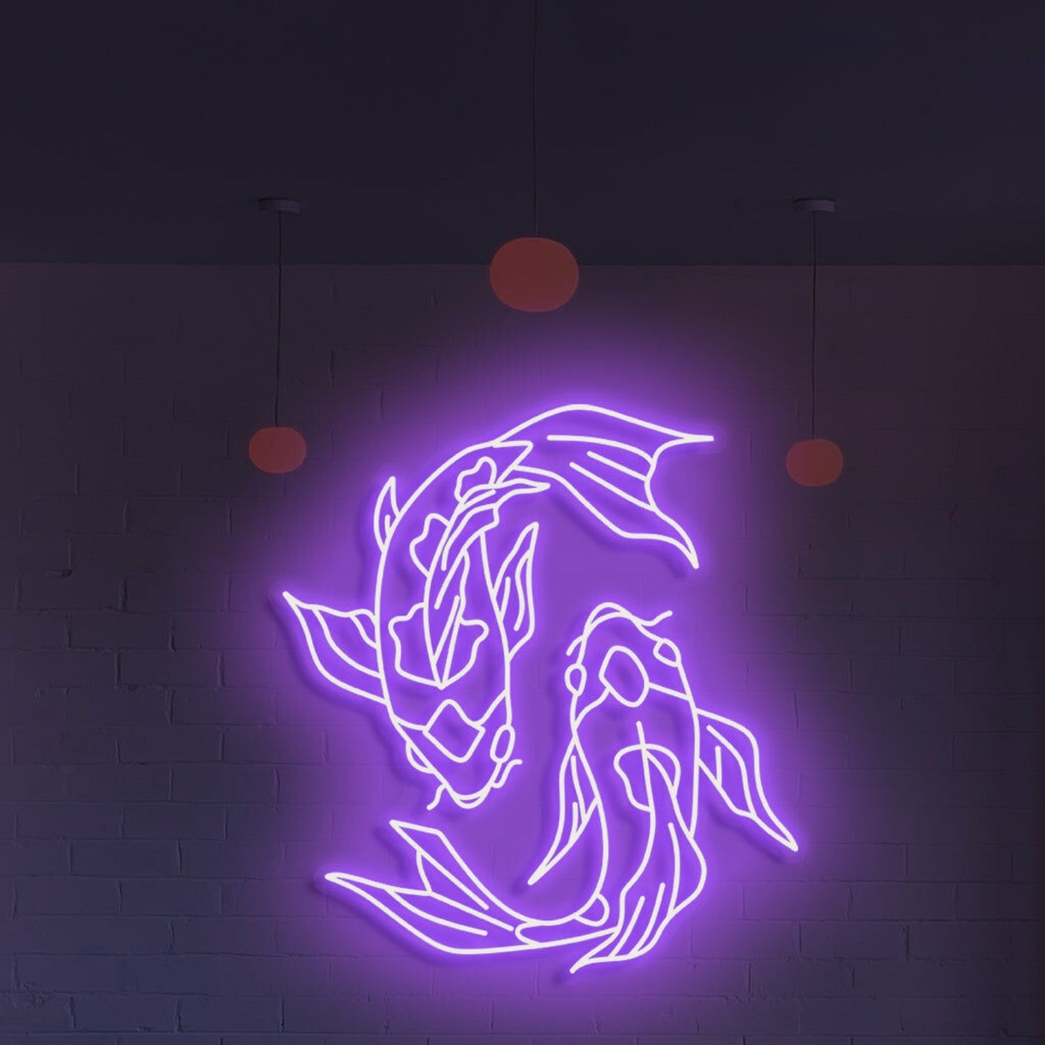 Koi Fish Neon Art Serenity And Grace For Tranquil Spaces - Shineneon