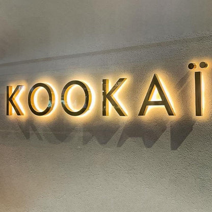 Kookai 3D Backlit Letters Business Metal Led Sign - Shineneon