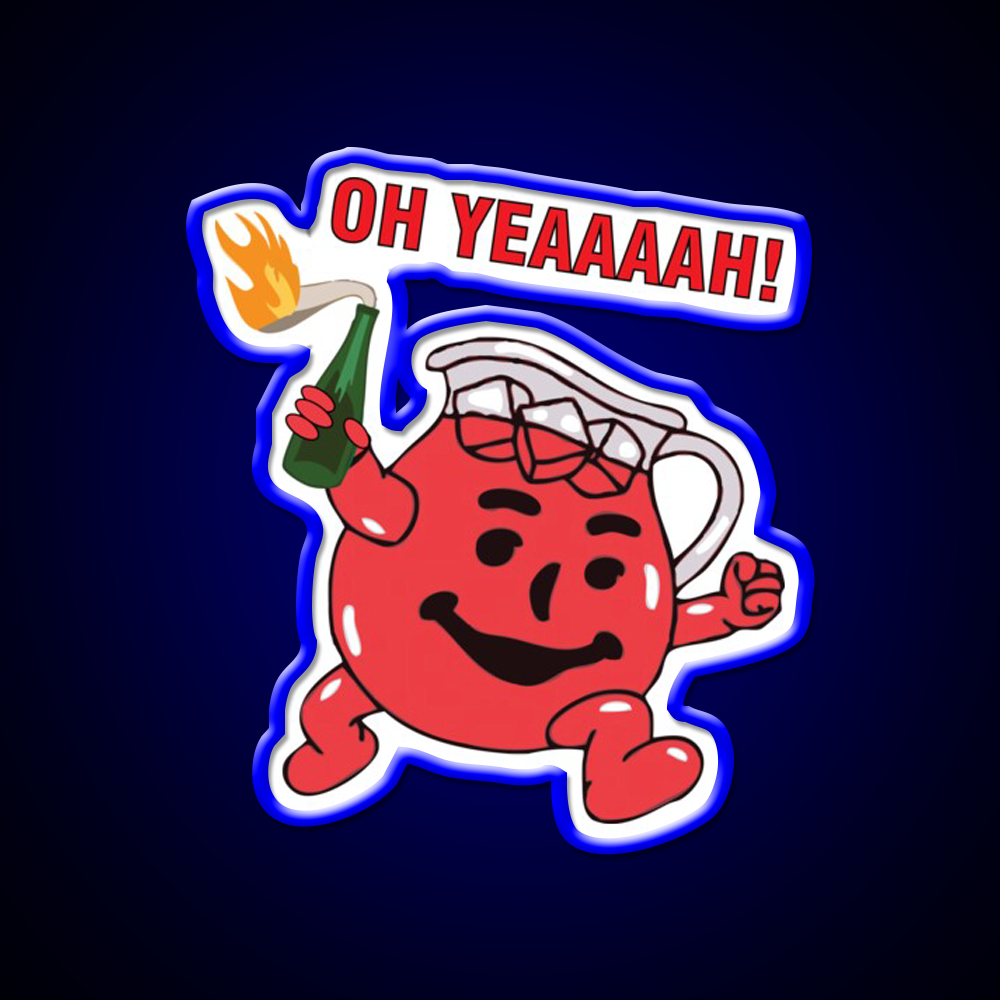 Kool Aid Man With Molotov Cocktail Bar Decor Led Neon Sign Rgb Color - LED neon sign view 5