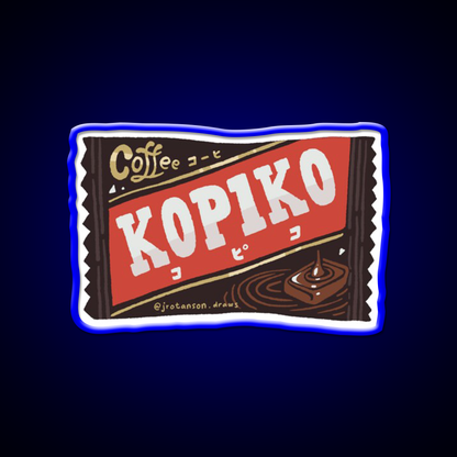 Kopiko Legendary Indonesian Coffee Candy Snack Food Led Neon Sign Rgb Color