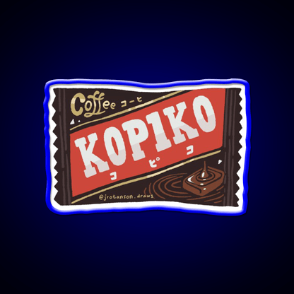 Kopiko Legendary Indonesian Coffee Candy Snack Food Led Neon Sign Rgb Color - Shineneon