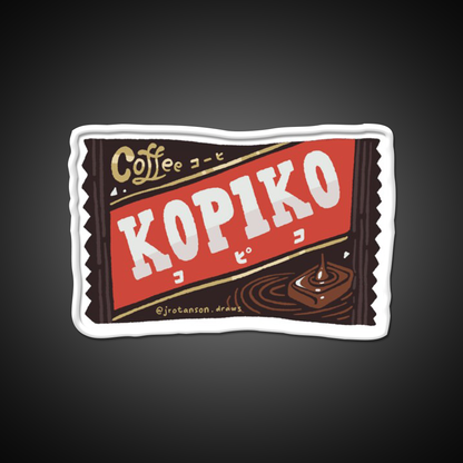 Kopiko Legendary Indonesian Coffee Candy Snack Food Led Neon Sign Rgb Color